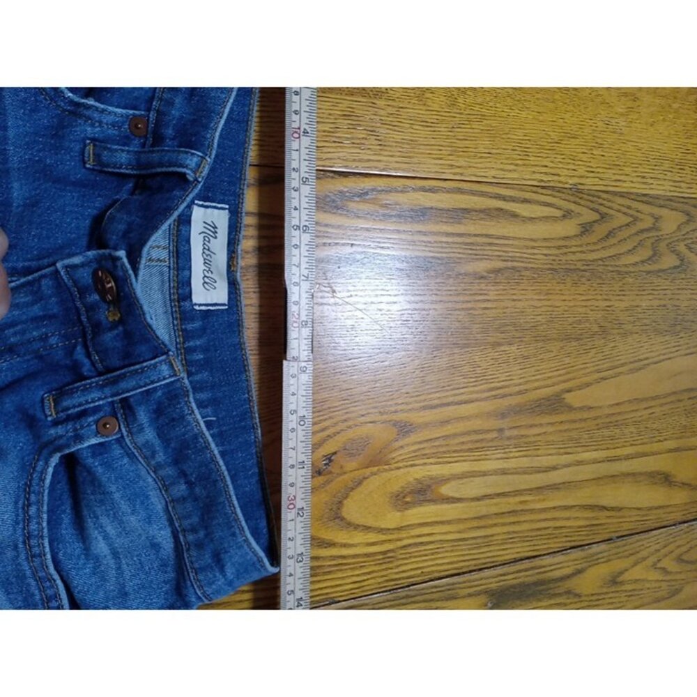MADEWELL Jeans Shorts Womens 27 Blue HIGH RISE Preowned Summer Denim Raw Hem ? - Picture 5 of 9